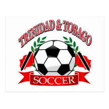 Diseños del balón de fútbol de Trinidad and Tobago Tarjeta Postal