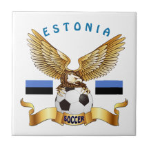 Diseños del fútbol de Estonia Teja Cerámica