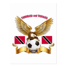 Diseños del fútbol de Trinidad and Tobago Postales