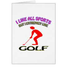 Diseños del golf tarjeta
