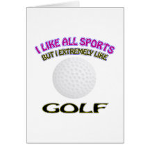 Diseños del golf tarjetas