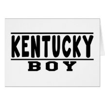 Diseños del muchacho de Kentucky Tarjetón