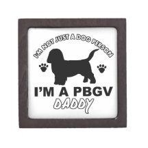 Diseños del papá del perro de PBGV Caja De Joyas De Calidad