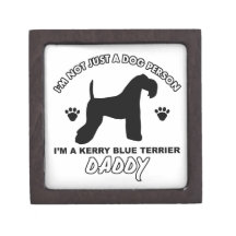 Diseños del papá del perro de TERRIER de AZUL de K Cajas De Joyas De Calidad