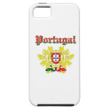 Diseños portugueses del escudo de armas del Grunge iPhone 5 Cárcasas