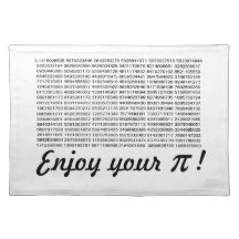Disfrute de su pi Placemat Mantel