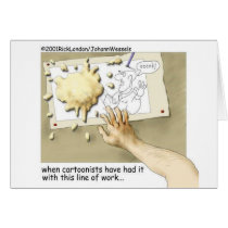 Disgruntled Cartoonist Funny Gifts & Collectibles cards by beardiethor123 Disgruntled Cartoonist Funny Gifts & Collectibles cards