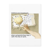 Disgruntled Cartoonist Funny Gifts & Collectibles postcards