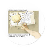 Disgruntled Cartoonist Funny Gifts & Collectibles Sticker