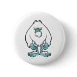 Disgruntled Yeti Pinback Button