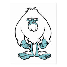 Disgruntled Yeti Post Card