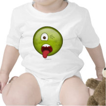 Disgusted Green Baby Bodysuits
