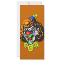 Disgusting Evil Clown Rack Card