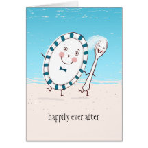 Dish Runs Away with the Spoon Wedding Thank You Cards
