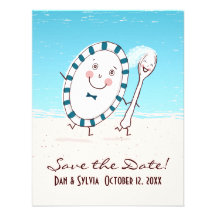 Dish & Spoon Save the Date Wedding Announcement
