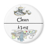 Dishes Clean Dirty Dishwasher Magnet