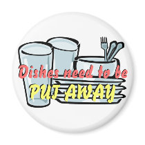 Dishes Magnet by Customizables Dishes Magnet