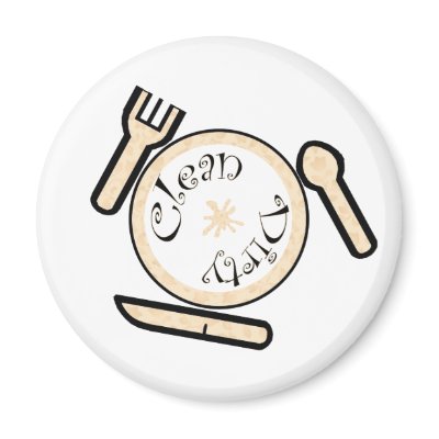 Dishwasher Clean / Dirty Dishes Magnet by Laurwren