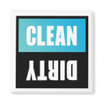 Dishwasher Clean or Dirty Sign Fridge Magnets