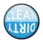 Dishwasher Clean or Dirty Sign Fridge Magnet