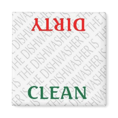 DISHWASHER MAGNET by HappyCatDesign