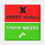 Dishwasher Magnet- Red/Green - Clean/Dirty