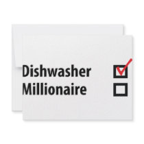 dishwasher millionaire icon invitations