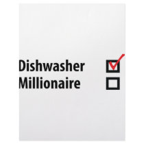 dishwasher millionaire icon letterhead