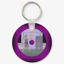 Disk Label keychains