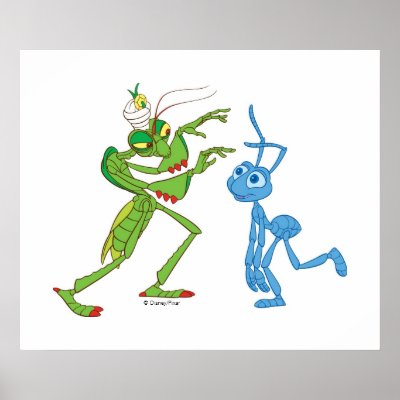 Disney A Bug's Life Flik and Manny posters