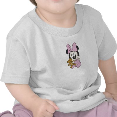 Disney Baby Minnie Mouse With Teddy Bear t-shirts