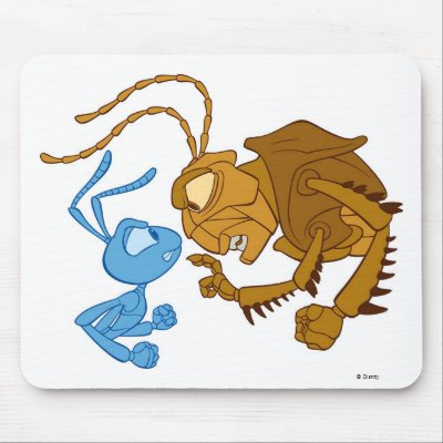 Disney Bug's Life Flik and Hopper mousepads