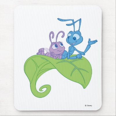 Disney Bug's Life Princess Dot and Flik mousepads