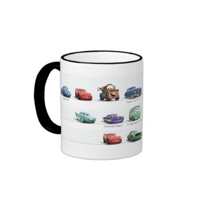Disney Cars Lineup mugs
