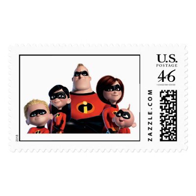 Disney Incredibles Family  postage