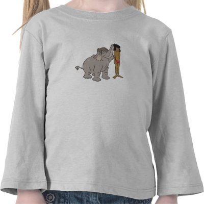 Disney Jungle Book Mowgli Baby Elephant t-shirts
