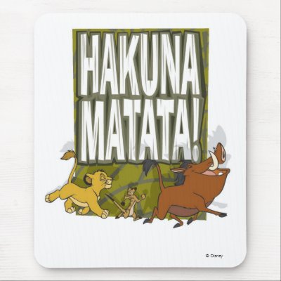Disney Lion King Hakuna Matata! mousepads