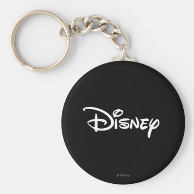 Disney Logo 3 Basic Round Button Keychain