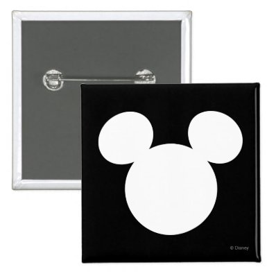 Disney Logo | Mouse Ears 3 2 Inch Square Button