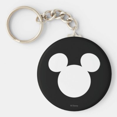 Disney Logo | Mouse Ears 3 Basic Round Button Keychain