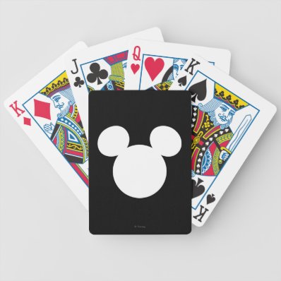 Disney Logo | Mouse Ears 3 Bicycle Playing Cards