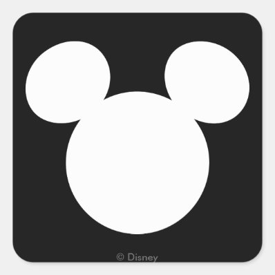 Disney Logo | Mouse Ears 3 Square Sticker