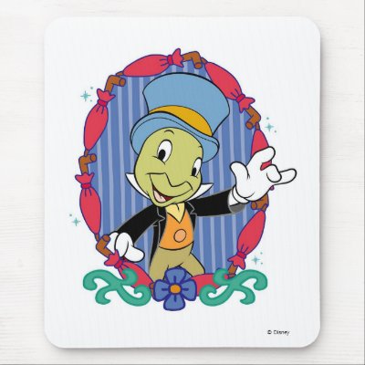 Grillo de Disney Pinocchio Jiminy  Tapete De Ratón por disney