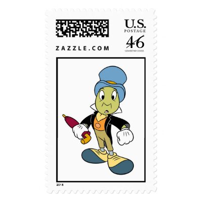 Disney Pinocchio Jiminy Cricket standing postage