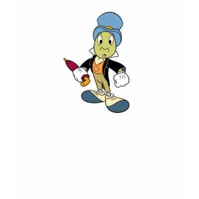 Disney Pinocchio Jiminy Cricket standing t-shirts