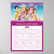 Disney Princess 2012 Calendar Poster print