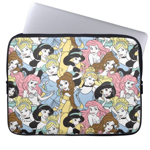 Disney Princess Oversized Pattern Laptop Sleeve Zazzle