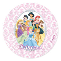 Disney Princesses 11 Round Stickers