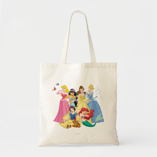 Disney Princesses 3 Budget Tote Bag