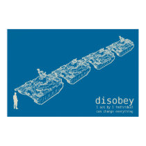 DISOBEY Tank Man Poster posters by Libertymaniacs DISOBEY Tank Man Poster posters